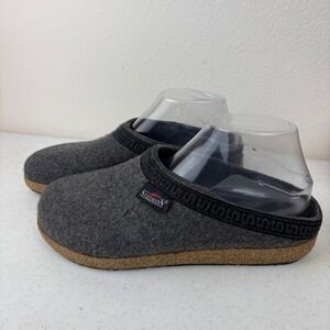 Stegmann Wool Felt Clogs Womens 11 Gray Slip On Cork Footbed Slippers